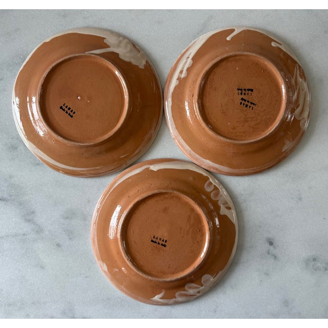 Set of 9 Lamas Ceramiche Grape Design Pottery Dinner Plates For Sale - Image 11 of 14