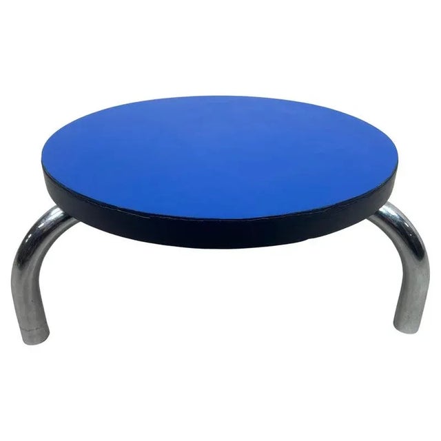 Wood Mid-Centruy Modern Blue Plant Stand, 1950s For Sale - Image 7 of 7