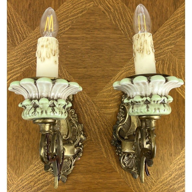 Vintage Wall Sconces, Set of 2 For Sale - Image 5 of 16