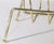 Brass Mid 20th Century Brass Plated Record Magazine Rack For Sale - Image 8 of 8