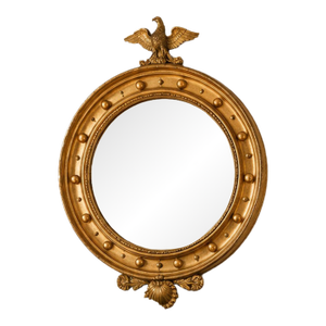 Large Vintage Federal Eagle Mirror With 13 Colony Balls, 25" X 33"