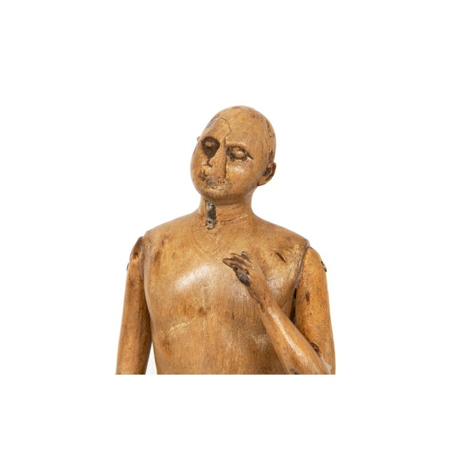 Brown Group of 15 Carved Wood Sculpture Figural Studies or Artist Models, 20th Century For Sale - Image 8 of 18