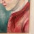 Impressionist Figurative Original Portrait Painting of a "Woman in Red" Midcentury For Sale In Nashville - Image 6 of 12