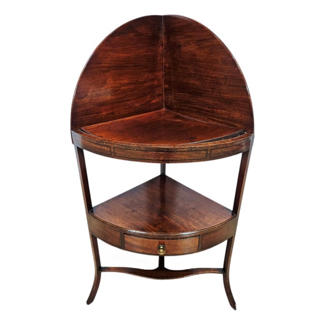 Antique Mahogany Washbasin, England, Early 19th Century For Sale