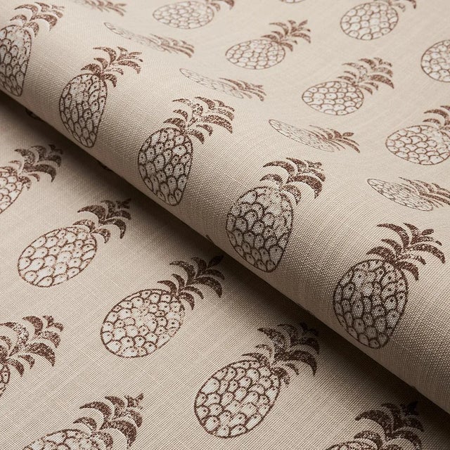 Contemporary Sample - Schumacher Piña Cove Indoor/Outdoor Fabric in Coconut For Sale - Image 3 of 4