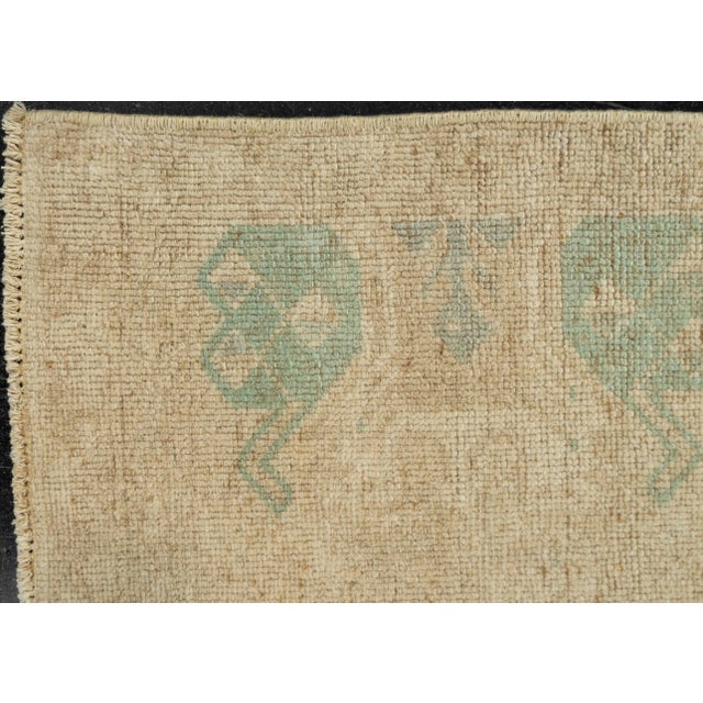 Early 21st Century Turkish Mini Rug Oriental Hand Knotted Vintage Rug 1'6" x 3'3" #21200 For Sale - Image 5 of 8