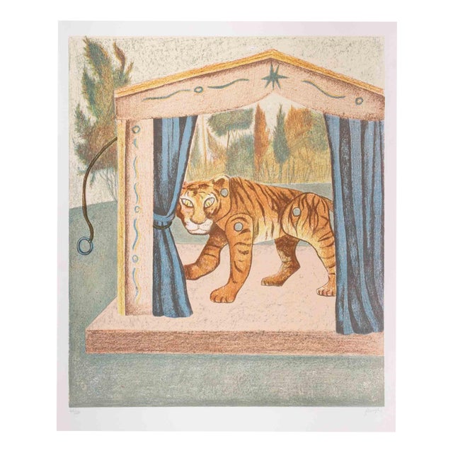 Enrico Benaglia, The Tiger, 1990s, Lithograph For Sale