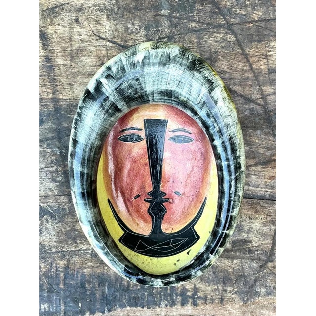 Vintage Mexican Ceramic Decorative Bowl For Sale - Image 11 of 12