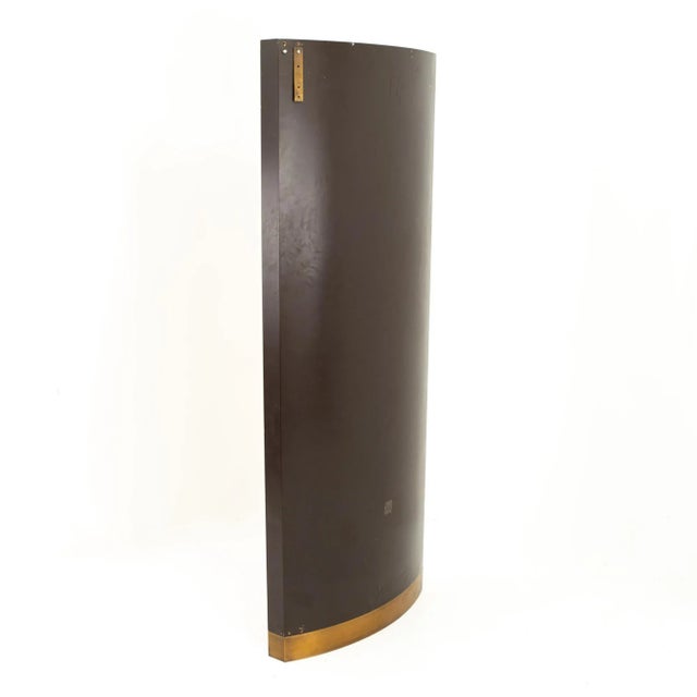 Brown Milo Baughman Style Mid Century Burlwood Room Divider For Sale - Image 8 of 11