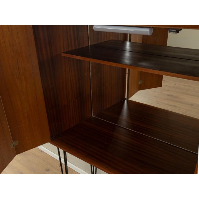 Brown Illuminated Bar Cabinet from WK Möbel, 1960s For Sale - Image 8 of 11