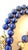 Vintage Face Ted Lapis Beaded Necklace With Gold Tone, Spacers in Clap For Sale - Image 4 of 4