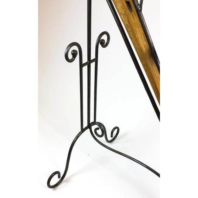 Large Antique Artisan Wooden Plow Sculpture Candle Holder For Sale - Image 11 of 13