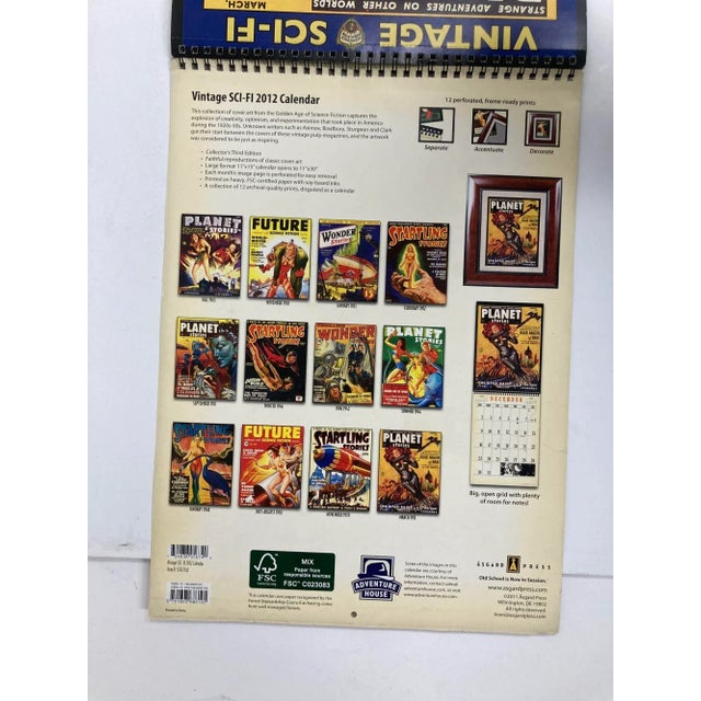 Wonder Stories Calendar 1930's Covers by Gernsback-Frank R Paul Collectible For Sale - Image 12 of 13