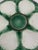 1920s Antique 1920s French Longchamp Majolica Green and White Oyster Plate For Sale - Image 5 of 13