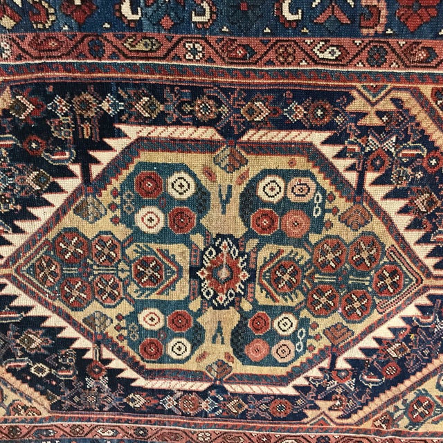 Antique Vintage Design Worn Out Tribal Rug - 3′10″ × 5′6″ For Sale - Image 11 of 13