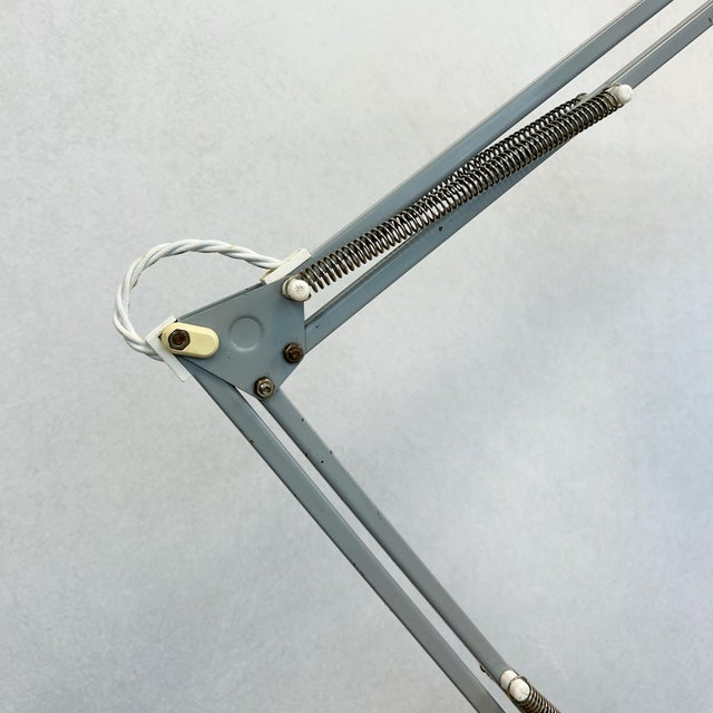 Adjustable Grey Architect's Desk Lamp, 1960s For Sale - Image 6 of 8