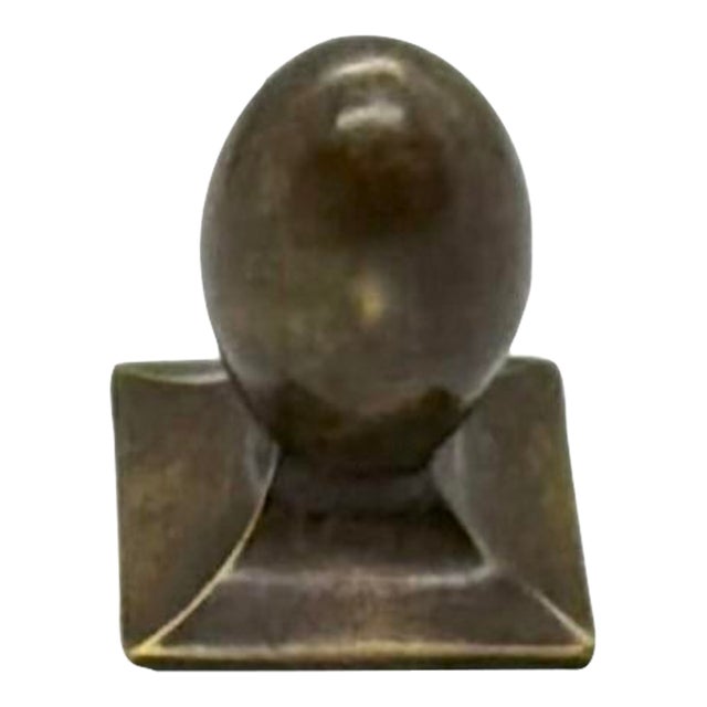 Hickory Chair Knob Antique Brass For Sale