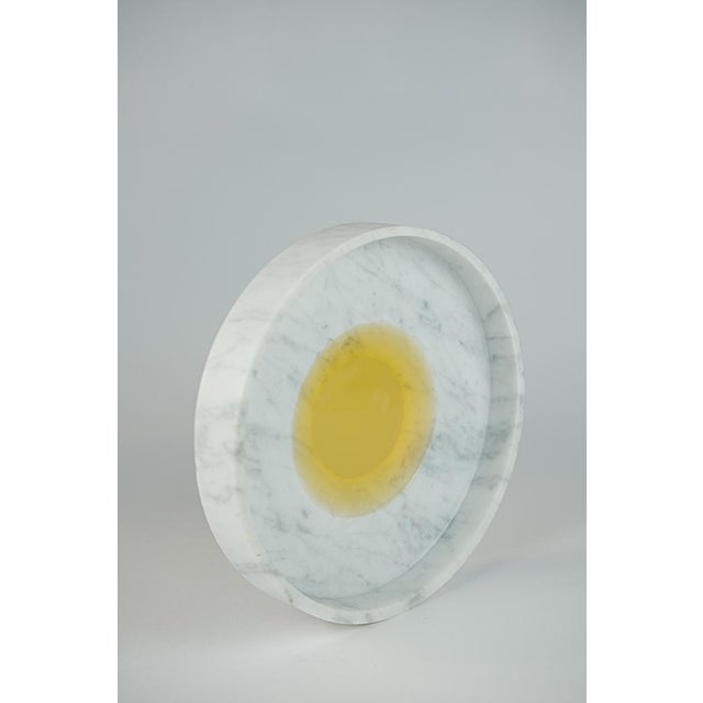 Contemporary Conversation Yellow Centerpiece by Gumdesign for La Casa Di Pietra For Sale - Image 3 of 5