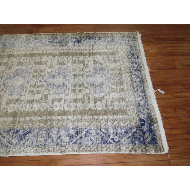 Islamic Early 20th Century Shabby Chic Turkish Gallery Rug - 5'6" x 10'11" For Sale - Image 3 of 6