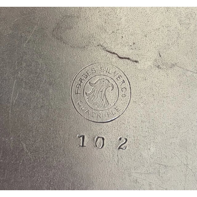 Silver Antique Art Nouveau Silver Crumb Tray For Sale - Image 8 of 8