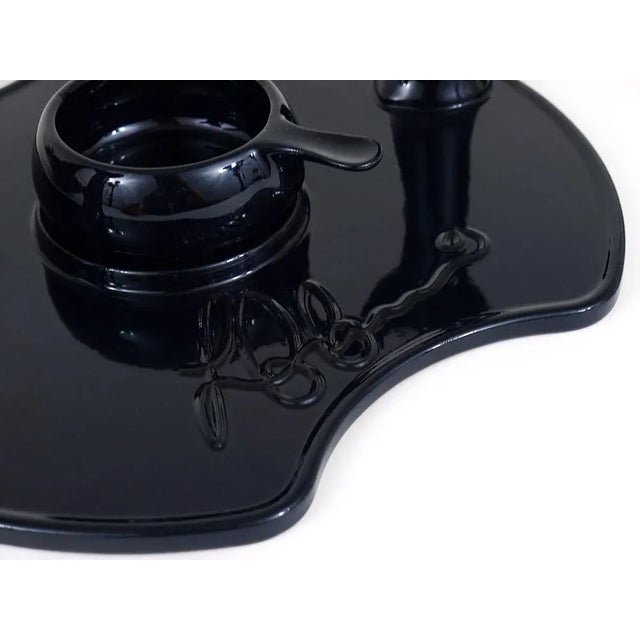 Zen Tea Set and Plates in Stoneware by Luigi Colani for Friesland, Germany, 1970s, Set of 25 For Sale - Image 10 of 11