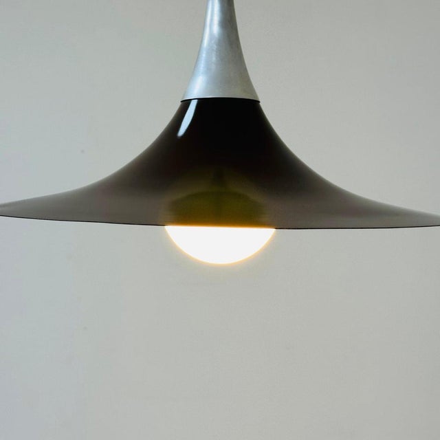 Danish Witch Hat Pendant Lamp by Bent Karlby, 1970s For Sale - Image 3 of 11