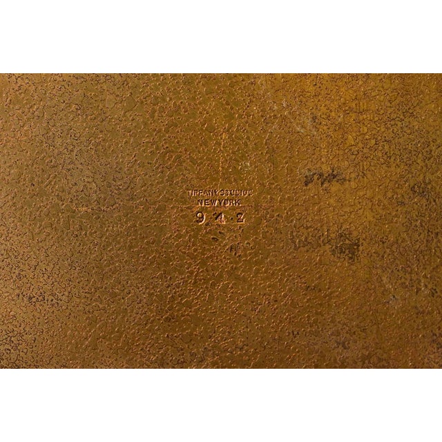 Tiffany Studios New York Zodiac Bronze Doré Picture Frame For Sale - Image 12 of 14