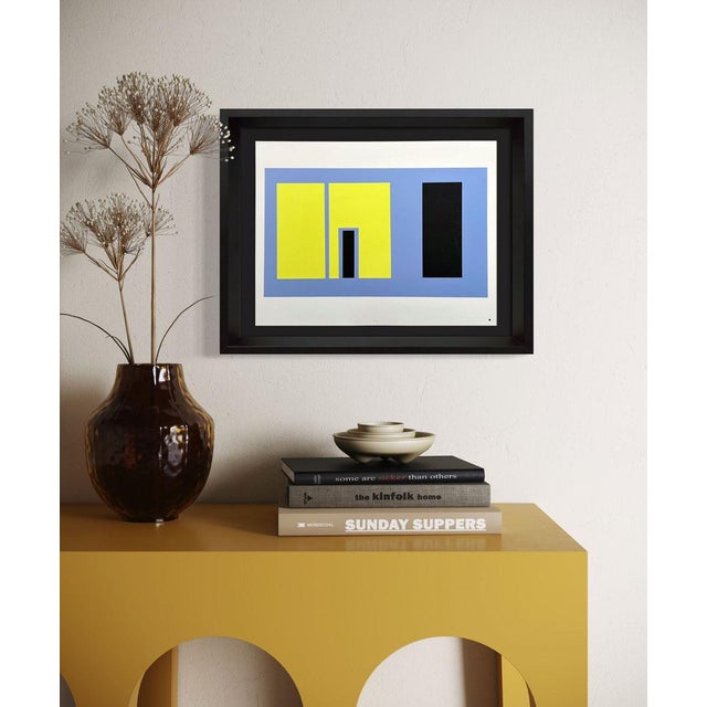 1960s Josef Albers Original Silkscreen [XVIII-1a] Limited Edition | 1963 | Rare Find For Sale - Image 5 of 5