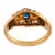 Vintage Sapphire Diamond 18k Yellow Gold Ring, Size 7 For Sale In Los Angeles - Image 6 of 6