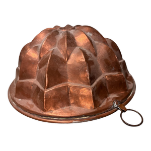 Vintage Antique Copper Country Kitchen 9.5" Food Cake Jello Pudding Mold