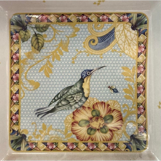 This beautiful Sumatra porcelain table plate by Spode is 10” square. Rare, hard to find item in excellent condition. No...