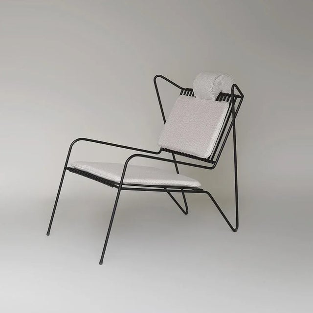 Set of Capri Easy Chair with Ottoman by Stefania Andorlini & Bernhard Mende For Sale - Image 4 of 7