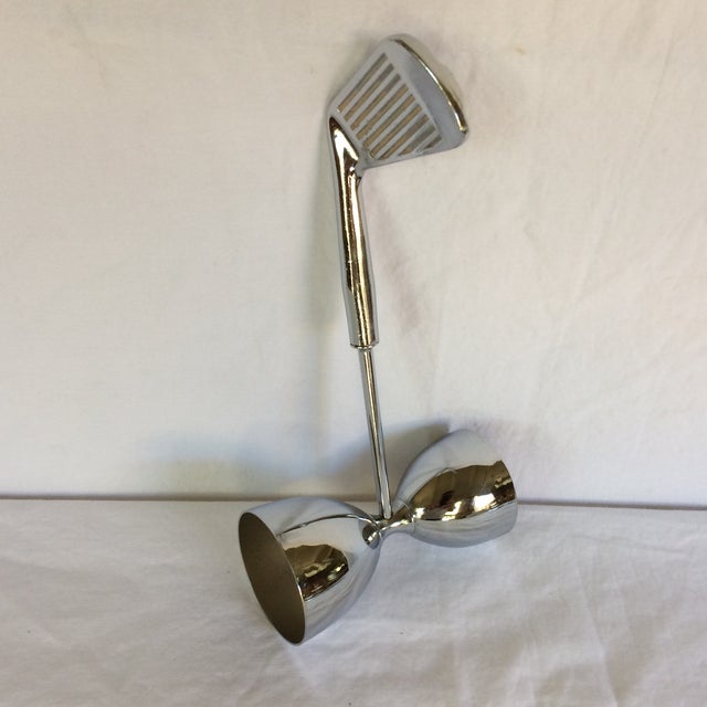 MidCentury Modern Chrome Over Brass Golf Club Jigger Chairish