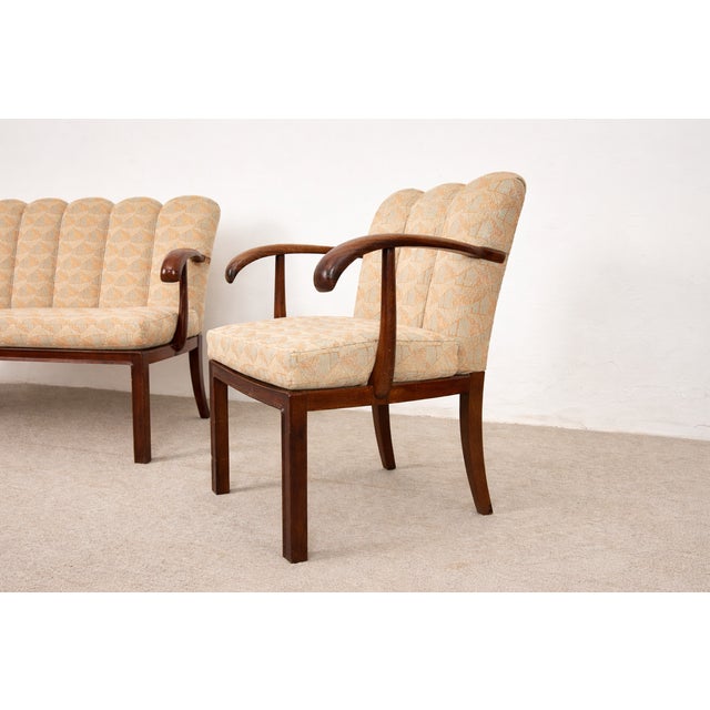 Modernist Dining Bench and Armchair attributed to Lajos Kozma, 1930s, Set of 2 For Sale - Image 10 of 13