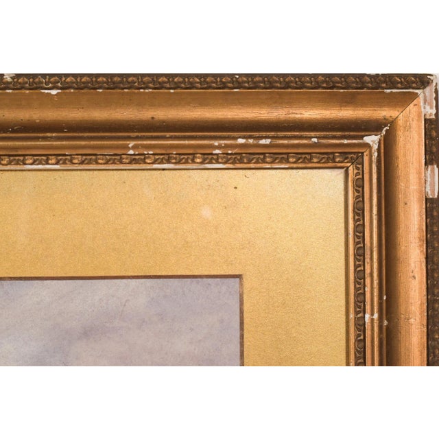 Anonymous, Pre-Raphaelite Landscape, 1890s, Watercolor, Framed For Sale - Image 9 of 11