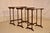 Wood Period Edwardian Mahogany Set of Three Nesting Tables, Circa 1920 For Sale - Image 7 of 10