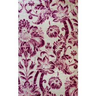 Vintage Givenchy for Fabriyaz Wine & Ecru Drapery Weight Fabric 3y For Sale