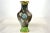 Early 20th Century Green & Aqua 9" Floral Cloisonné Vase For Sale - Image 5 of 5