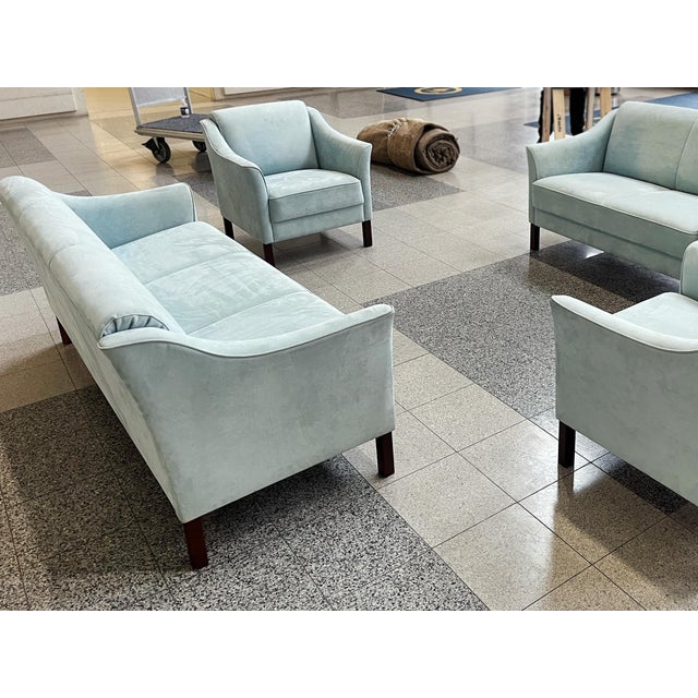 1960s Danish Modern Suite of Sofas & Armchairs- A Set of 4 For Sale - Image 18 of 18