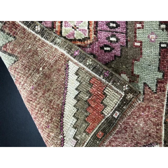 Small Vintage Turkish Rug, 1960s, in Flawless conditions. Designed 1960 to 1969