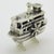 Vintage Italian Handmade Silver Paddlewheel Steam Boat Figurine, Tuscany, Arezzo, Italy, 1980s For Sale - Image 4 of 11