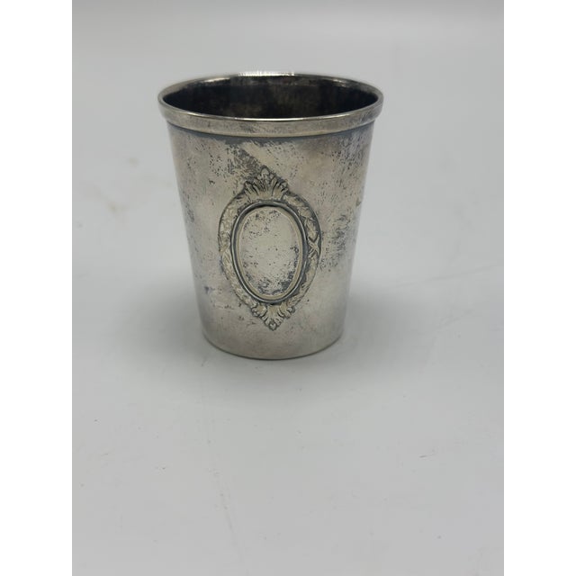 Silver Small Vintage Alpaca Mexican Tumbler For Sale - Image 8 of 8