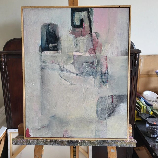 "Untitled 317" Contemporary Original Abstract Oil Painting by Lynn Christian For Sale - Image 9 of 11