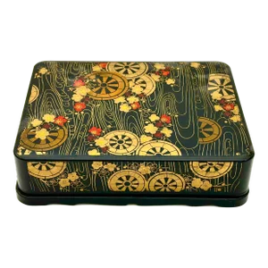 Early 20th Century Large Japanese Aesthetic Movement Black Lacquer Box