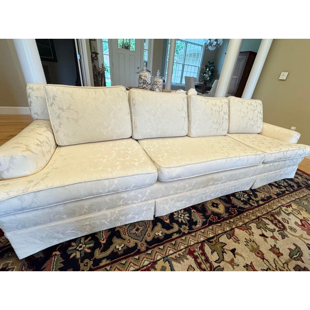 Grand Formal Sofa measuring at 104” L x 36” D x 31” H. Seat cushion depth 27”and seat height 17”. Bring timeless elegance...