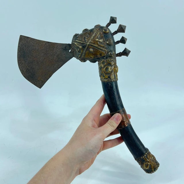 Early 20th Century Bamun Knife Axe Cameroon For Sale - Image 4 of 7