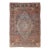 Antique Persian Mohtasham Kashan Carpet, Traditional, Ivory, Blue, Green, Reds For Sale