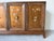 Vintage Renzo Rutili-Style Asian Inspired Walnut Sideboard With Hand-Painted Floral Doors For Sale - Image 4 of 12