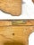 Wood Antique Arts & Crafts Wall Shelves – Set of Two Matching Primitive Wood Brackets (1920s) For Sale - Image 7 of 7