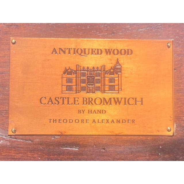 The Castle Bromwich by Hand Side Table by Theodore Alexander - a Pair For Sale - Image 12 of 12